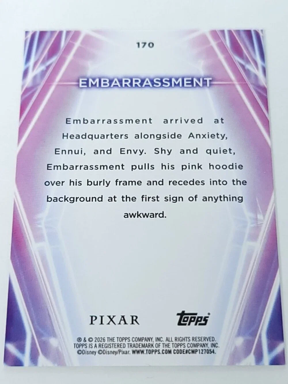 Embarrassment Topps 2026 Disney Neon Holo Parallel Refractor Limited 003/199 - Picture 4 of 4